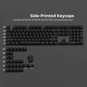 135 Keys Strawberry Pink Side Print PBT Keycaps Double Shot Shine Through Keycaps Cherry Profile for Cherry MX Switches Keyboard
