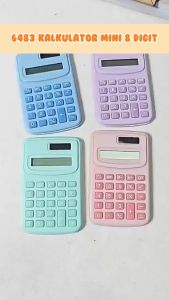 Gratis Semua - Kalkulator Stylish 8 Digit / Desain Mini Saku Macaroon