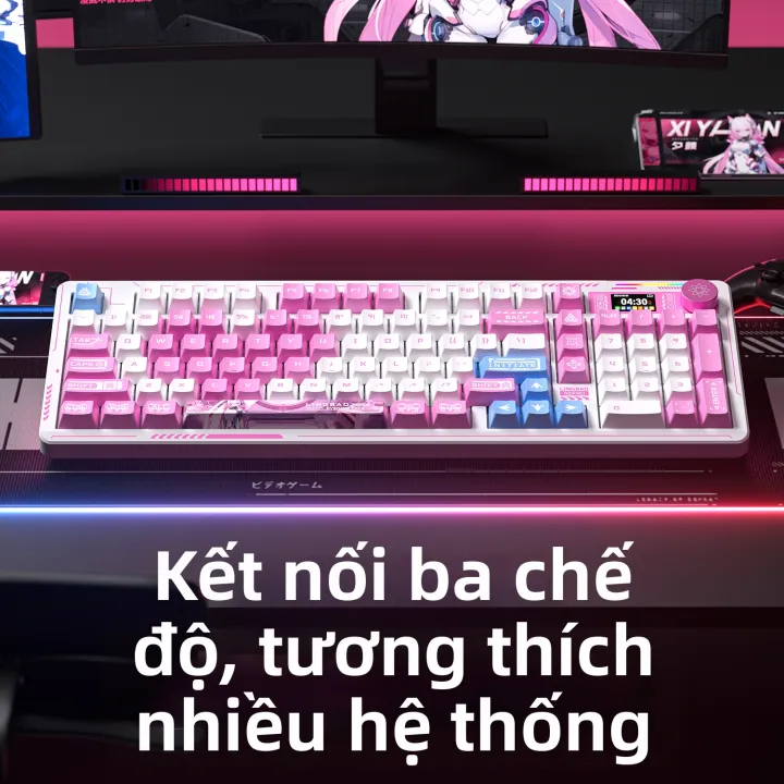 Lingbao K98 PRO Bàn Phím Cơ 3 Chế Độ Có Màn Hình Hiển Thị Không Dây Bluetooth USB Tri-Mode Gaming Văn Phòng Bàn Phím Cơ RGB Có Thể Tùy Chỉnh | BigBuy360 - bigbuy360.vn