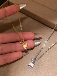 CAFFTI | Golden Diamante Zircon Necklace Pendant