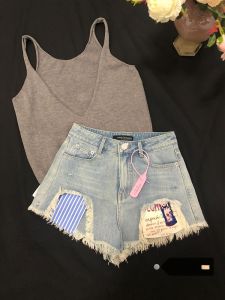 กางเกงขาสั้นยีนส์ทรงเอเอวสูง ขากว้าง สไตล์หวาน เทรนด์ฤดูใบไม้ร่วง สำหรับผู้หญิง ไซส์ใหญ่ ทรงเข้ารูป กางเกงขาสั้นผู้หญิง