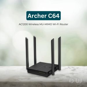 TP-Link Archer C64 AC1200 Dual-Band 5GHz 867 Mbps 2.4GHz 400 Mbps Wireless MU-MIMO Wi-Fi Router