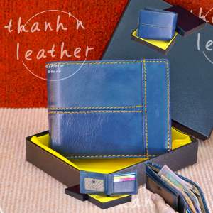 Ví da nam dáng ngang nhiều ngăn đựng thẻ full hộp quà tặng bảo hành 24 tháng. Bóp nam THANHN LEATHER mã TLX03