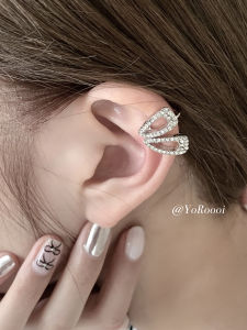 Piercing-Free Elegant Diamond Micro-Set Hoops YoRoooi Pain-Free Womens Fashion Jewelry Ear Cuffs No Hole Required