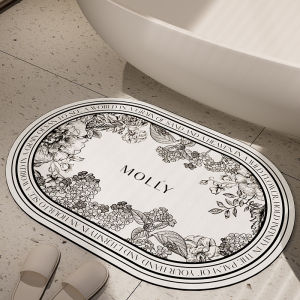 Thảm Sàn Chống Trượt Thấm Hút Nhanh Bằng Vật Liệu San Hô Dùng Trong Nhà Thảm Phòng Tắm Thảm Cửa Phòng Vệ Sinh Thảm Sàn Bằng PVC