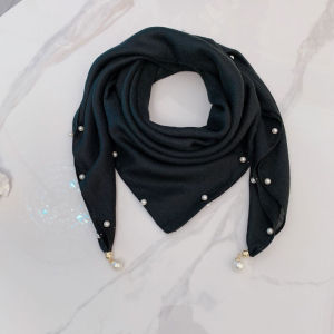 Khăn Choàng Cổ Đa Năng Thời Trang Ấm Áp Thoải Mái Cho Nữ Mùa Xuân Thu Hình Vuông Nhỏ Họa Tiết Đơn Giản Phong Cách Hàn Quốc