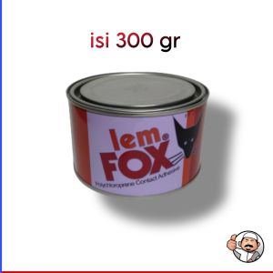 Fox Lem kuning kaleng isi 300 gr merk fox original glue