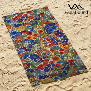 BILIBILI | Vibrant Floral Tapestry Luxury Beach Towels Crafted from Combed Cotton Plush and Absorbent Beach Towel or Pool Towels