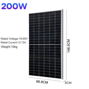 SOLAR PANEL 200W Original Monocrystalline Silicon Generation IP67 Waterproof Protection