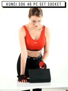 ISKU Kunci Shock Set 53pcs Full Lengkap Socket Toolkit 53 PCS Mata Sok/toolkit set lengkap/ Original Berkualitas dan Awet