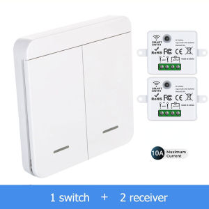 RF 433Mhz 100-220V Wall Panel with Remote Control 86 Wireless Mini Relay Receiver Home Led Light Lamp Switch