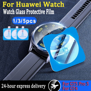 1/2/3Pcs Tempered Glass For Huawei Watch GT5 Pro 5 GT4 46MM 41MM One-Click Easy Install Tool Smartwatch Premium Screen Protector