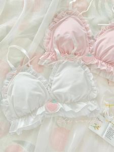 ภาพเคลื่อนไหวญี่ปุ่นการ์ตูนลูกไม้ขอบสบายบางชุดสําหรับหญิงสาวกลางเอวผ้าฝ้ายถ้วยแม่พิมพ์ผ้าฝ้าย Pad แทรก