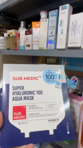 [TEM PHỤ+VAT] Mặt Nạ Vi Sợi Làm Dịu Phục Hồi Cấp Ẩm Hàn Quốc SUR.MEDIC Super Hyaluronic 100 Aqua Mask 30g/miếng