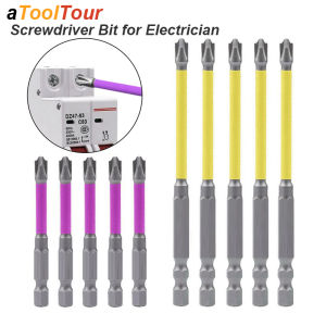 Precision Magnetic Electrician Screwdriver Bit Outlet Special Slotted Cross Batch Non-slip for FPH2 Socket Switch Power Tool Kit