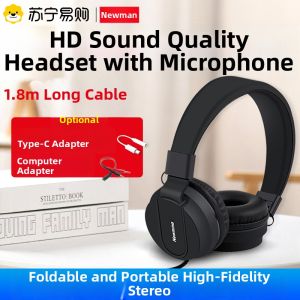 Headphone for Children with Long Cable and Noise Reduction for Computer Study