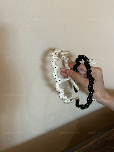 Elegant Polka Dot Hairband High Hairline Hair Accessories Outdoors Headband Stylish Hair Ornament Fashionable Hair Accessories