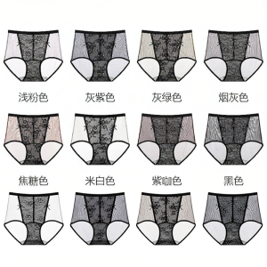 TIANZHIYI | Elegant Lace Underwear Women 2026 New Summer Thin Sensual Mesh High Waist Plus Size