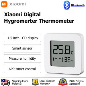 Xiaomi Mijia Bluetooth Digital Humidity Meter LCD Temperature Humidity Sensor Monitor 2 Smart Bluetooth Digital Thermometer Hygrometer LCD Screen 温湿度计