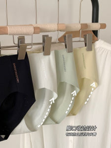 Comfortable Seamless Womens Underwear Thin Mid-Waist Antibacterial Breathable Triangle Pants Soft Ice Silk Briefs Youth Size