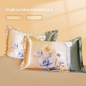 KAMONI | Bộ Vỏ Gối Chất Liệu Giống Lụa Cho Sử Dụng Tại Nhà Mùa Hè