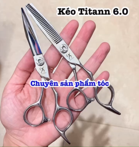 Kéo cắt tóc Nhật Titan 6.0 in cao cấp - Thép S440C sắc bén chính xác tay cầm tiện lợi - Kéo cắt tóc chuyên nghiệp