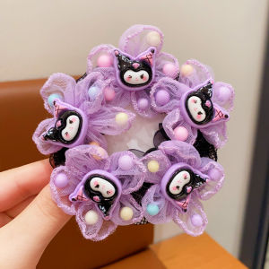 Kuromi Little Girl Dance Bun Net 2024 New Style Girls Ballet Latin Exam Tiered Hair Accessory Korean Version Star Galaxy Brand