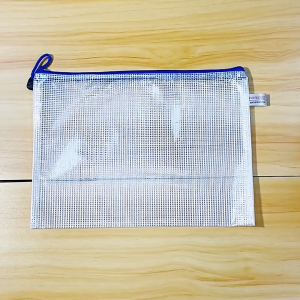 【📣SG Seller】PVC Mesh Zipper Bag Document Pouch Transparent Waterproof A3 B4 A4 B5 A5 A5.5 A6 B6 B8