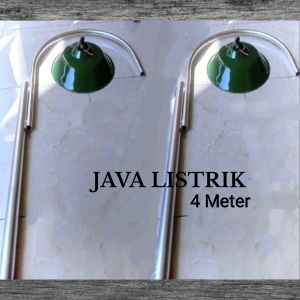 Tiang lampu jalan panjang 4 meter FULLSET