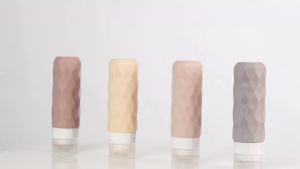 4 Pack SiliconeTravel Bottles for Toiletries Tsa Approved 3oz Portable Travel Bottles BPA Free Leak Proof Squeezable Travel Si