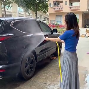 Car Water Jet Gun Car Water Spray High Pressure Water Gun Hose Nozzle Car Washing Water Gun Household Home GardenWatering Nozzle Wash Gun Car Accessories