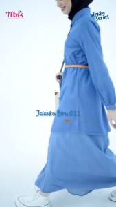 TERMURAH TUNIK NIBRAS PREMIUM JALANKU BIRU 011 COCOK UNTUK OUTFIT KULIAH HANGOUT & DAILY TERBARU KEKINIAN