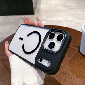 Shockproof For Magsafe Wireless Charge Case For iPhone 17 Air 16 15 14 13 Pro Max Plus Camera Lens Protect Wireless Charge Cover
