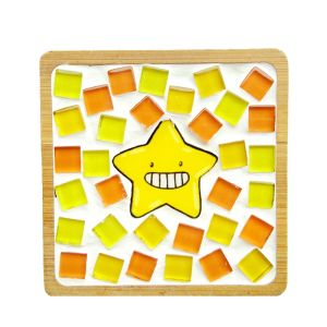 Handmade Mosaic Tea Cup Mat DIY Material Kit Creative Childrens Craft Team Building Material Universal for Boys And Girls