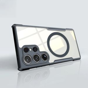 HD Transparent Soft Airbag Shockproof for Magsafe Magnetic Case for Samsung Galaxy S26 Pro S25 Edge S24 S23 FE Plus Ultra Cover