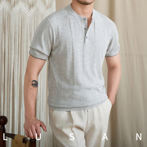 Henley Collar Slim Fit T-Shirt