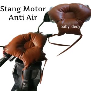 BANTAL STANG MOTOR BAHAN KULIT OSCAR ANTI AIR / BANTAL STIR WATERPROOF / PELINDUNG KEPALA ANAK