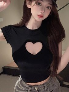 FEILUNKAI | Lacy Design Sweet & Spicy Style Short Sleeve Top