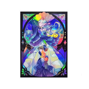 50 CÁI Bao Thẻ Bài Anime Holographic Flashing 63x90mm Bảo Vệ Thẻ Bài Dạng Top Loading Dành Cho Thẻ Bài YGO/TCG