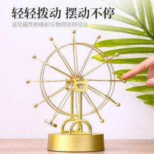 Newtons Cradle Magnetic Levitation Physics Decoration Office Home Decorations Small Ball Collision Ornament Creative Hanging
