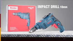 Ronix Tools 2121 Premium Quality German Technology | NEW ARRIVAL Electric Impact Drill 450W 10mm Keyed Chuck Variable Speed Reversible Rotation 3200RPM Lightweight Compact Body High Power for Concrete Steel Wood DIY Construction Corded Drill Tool |