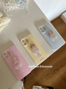 Ballet Girl Stand Himoon2023 Spring New Soft Silicone Full Cover Phone Case for Apple 14/13ProMax Cute 16 Mobile Phone Cover