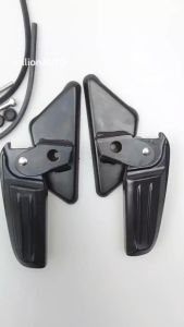 HP302ที่พักเท้าด้านหลัง พร้อมน็อตยึด สีดํา สีเงิน สําหรับ Vespa S125 Lx125 LT LXV 1 คู่