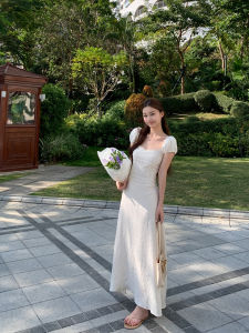 White Slimming Elegant Long Dress