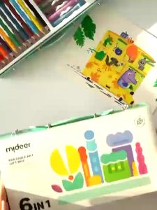 Bút màu Mideer Portable Art Gift Box 6 in 1 hộp bút màu cao cấp 37 chi tiết