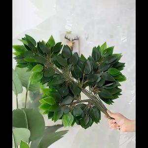 12 lembar daun maple tropis buatan DIY dapat digunakan untuk dalam ruangan acara pernikahan tampilan dekorasi pesta