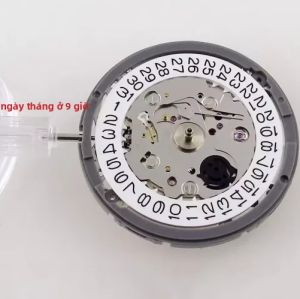 NH35A Bộ Máy Tự Động Lên Dây Cót Cho Đồng Hồ Lặn Nam Bánh Xe Ngày Màu Trắng Hack Giây 21600Bph Phụ Kiện Thay Thế