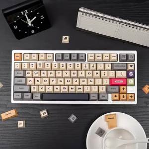 Retro Pixel Art Màu Vàng 152 Phím Bộ Keycap PBT Cherry Profile Dye-Sublimation Cho Bàn Phím Chơi Game Cơ Học MX