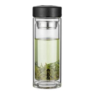 CILLE | Mens Tea Infuser Heat Resistant Glass Tea Cup