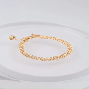 Hyl Jewelry 376B: Gelang Titanium Wanita & Lapis Emas Import